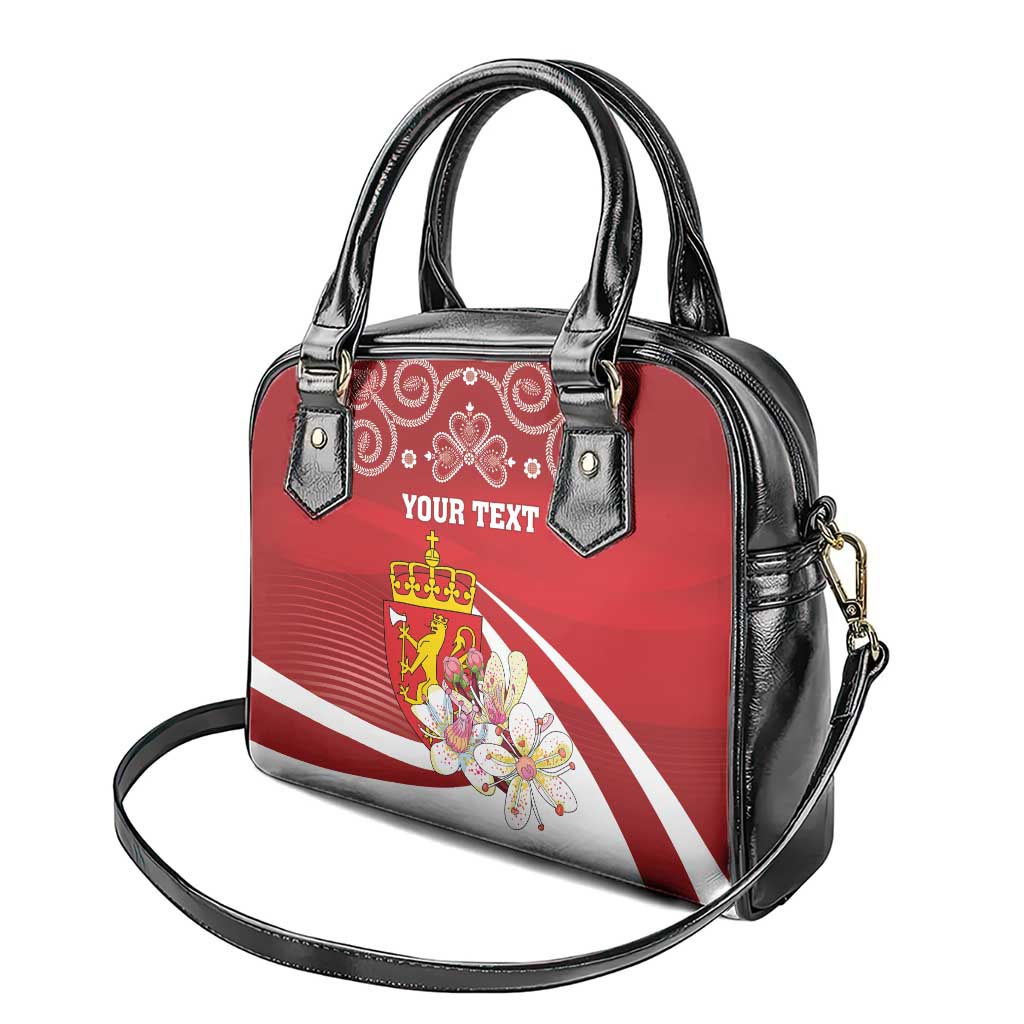 Personalized Norway Constitution Day Shoulder Handbag Norwegian Lion Pyramidal Saxifrage LT18