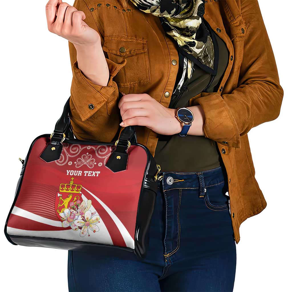 Personalized Norway Constitution Day Shoulder Handbag Norwegian Lion Pyramidal Saxifrage LT18