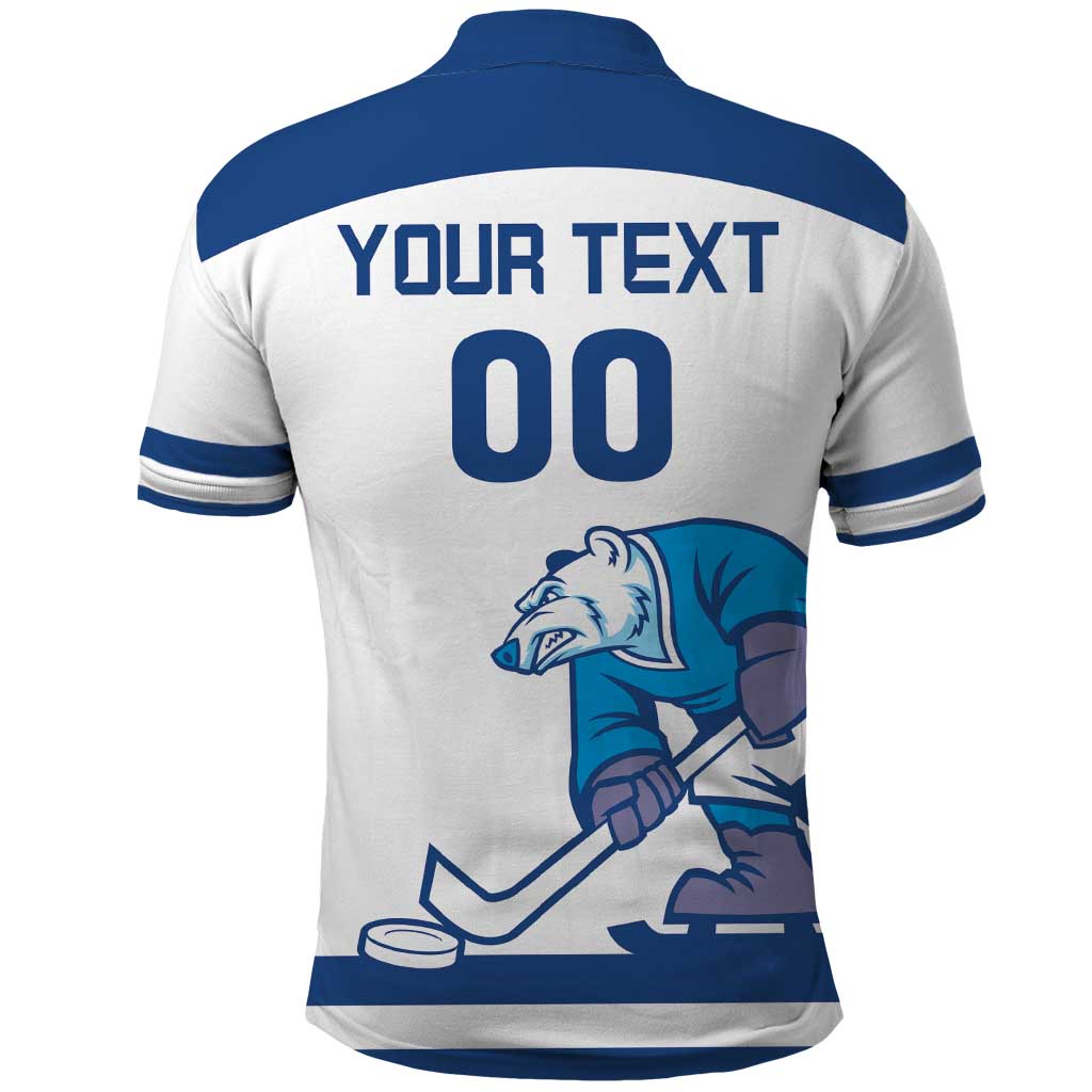 Custom Norway Hockey Polo Shirt Norge Polar Bears LT18