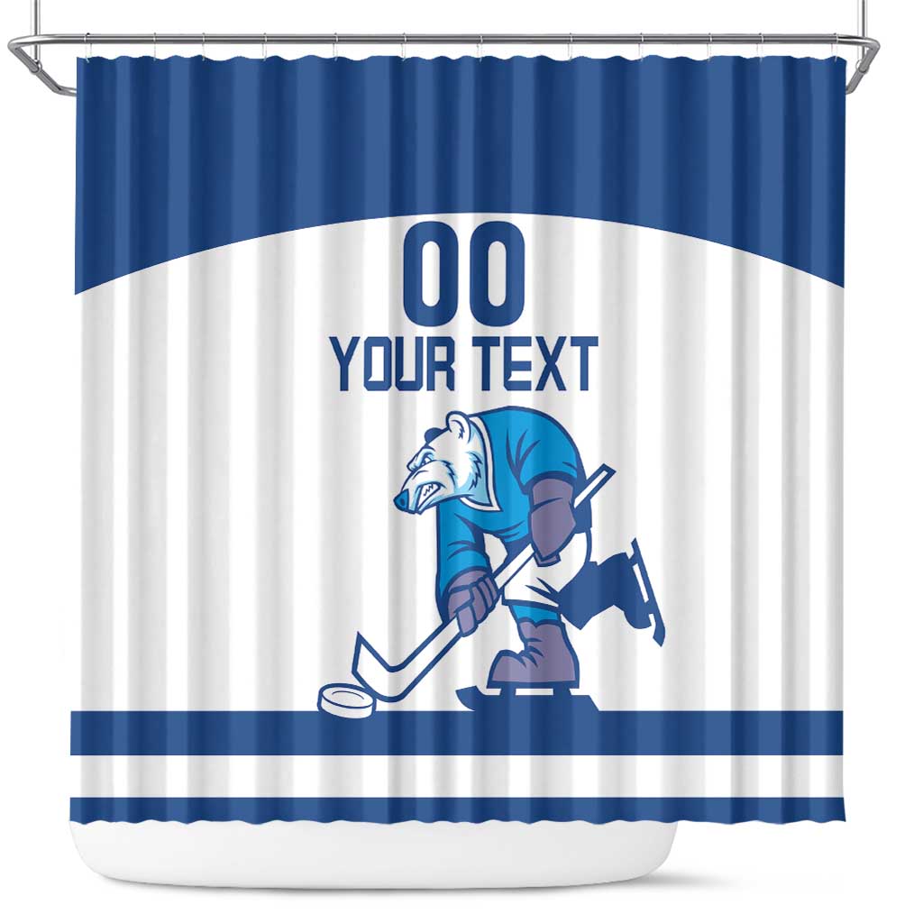 Custom Norway Hockey Shower Curtain Norge Polar Bears LT18