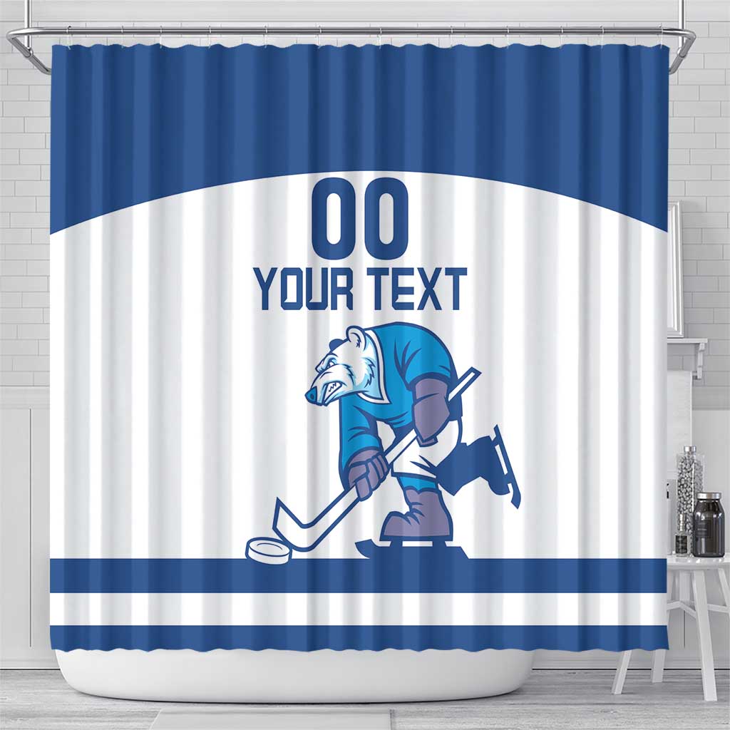 Custom Norway Hockey Shower Curtain Norge Polar Bears LT18