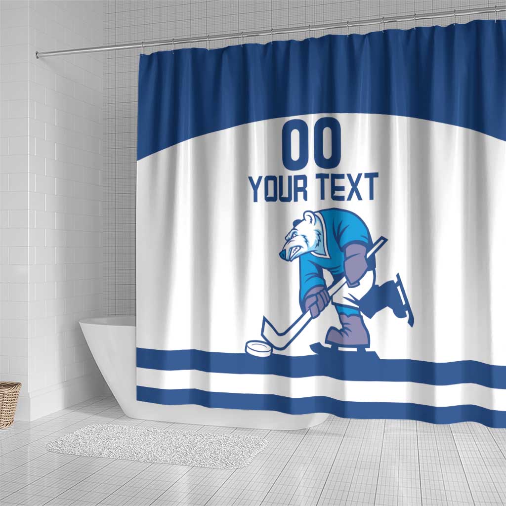 Custom Norway Hockey Shower Curtain Norge Polar Bears LT18