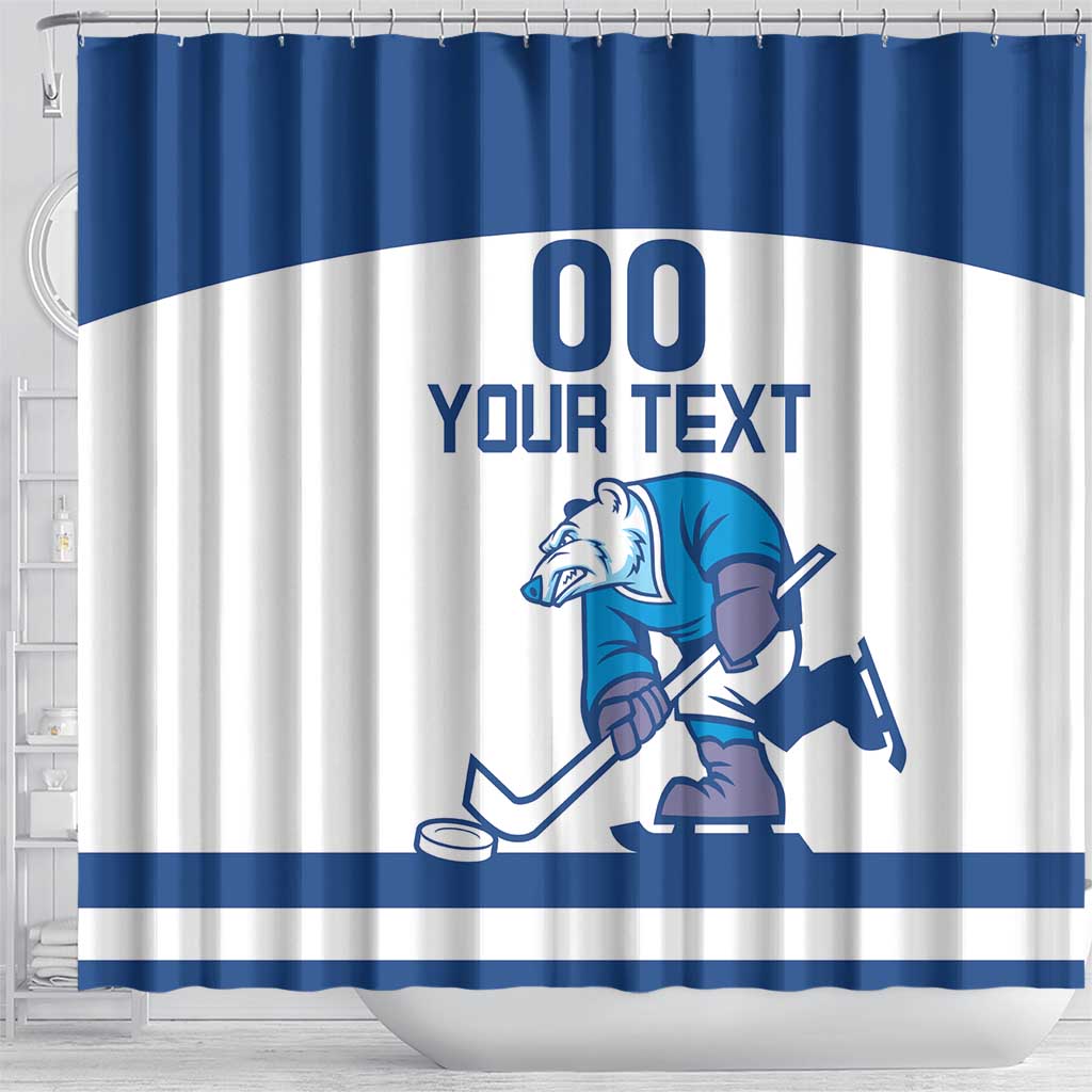 Custom Norway Hockey Shower Curtain Norge Polar Bears LT18