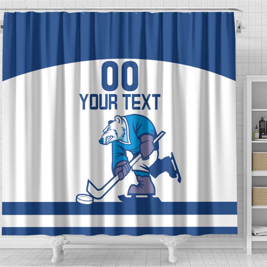 Custom Norway Hockey Shower Curtain Norge Polar Bears LT18