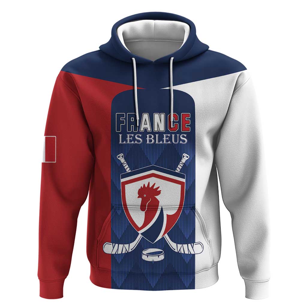 Custom France Hockey Hoodie Les Bleus Go Champions LT18
