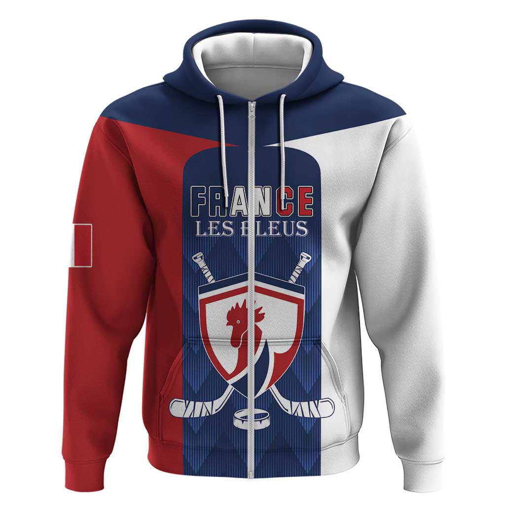 Custom France Hockey Hoodie Les Bleus Go Champions LT18