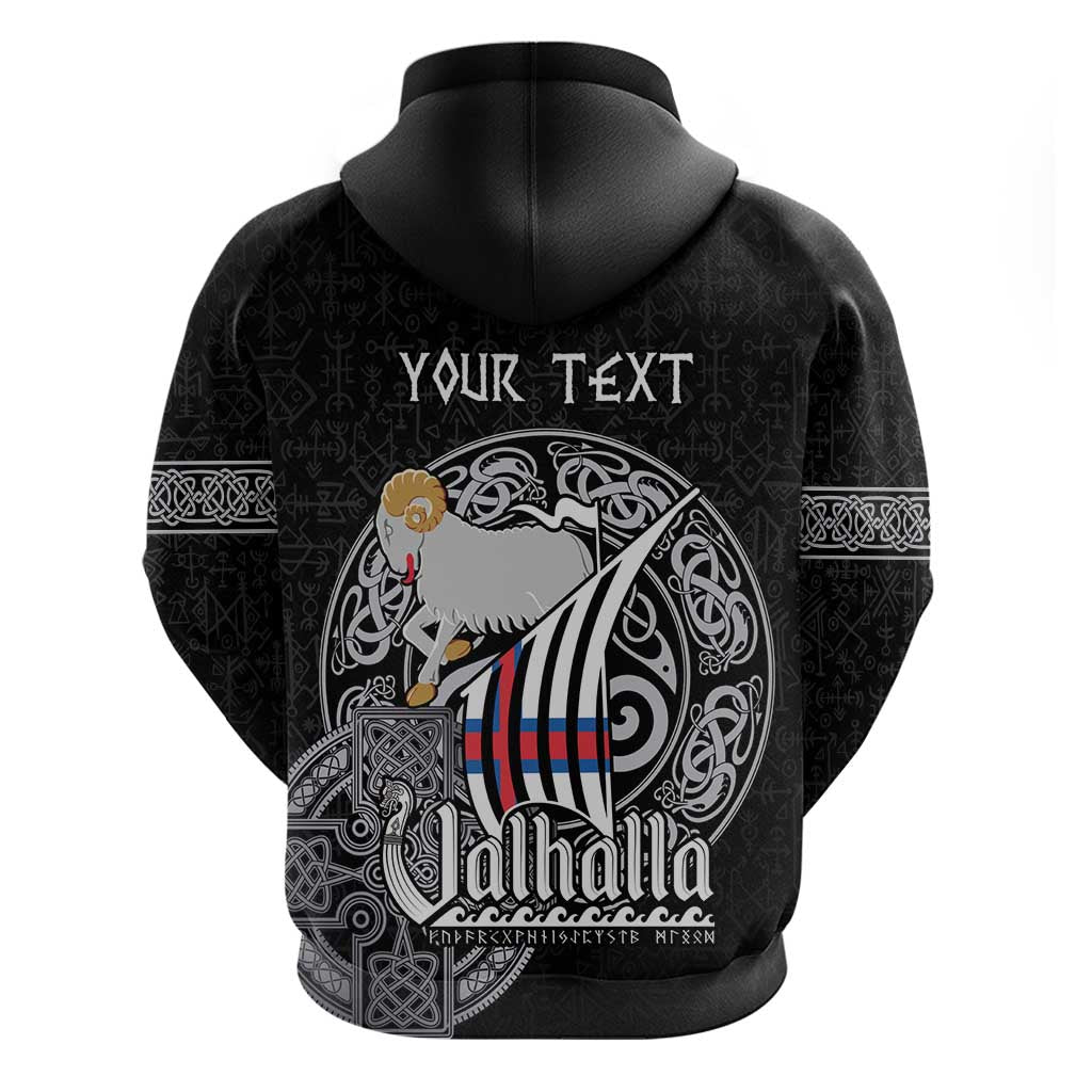 Personalized Viking Faroe Islands Hoodie Valhalla Viking Pattern LT18