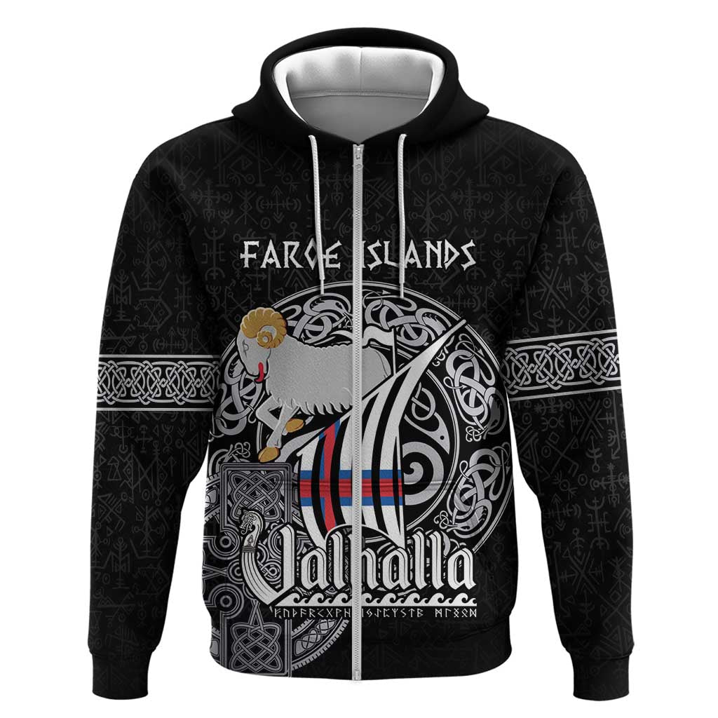 Personalized Viking Faroe Islands Hoodie Valhalla Viking Pattern LT18