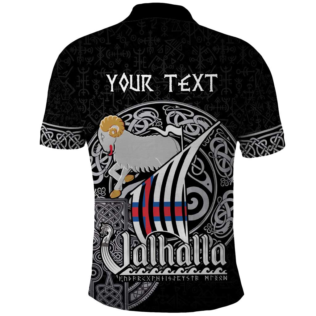 Personalized Viking Faroe Islands Polo Shirt Valhalla Viking Pattern LT18