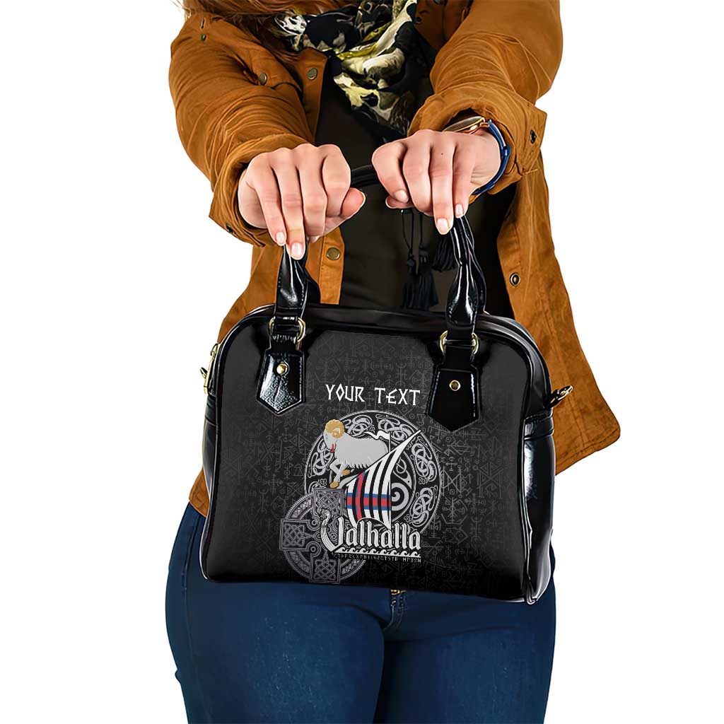 Personalized Viking Faroe Islands Shoulder Handbag Valhalla Viking Pattern LT18