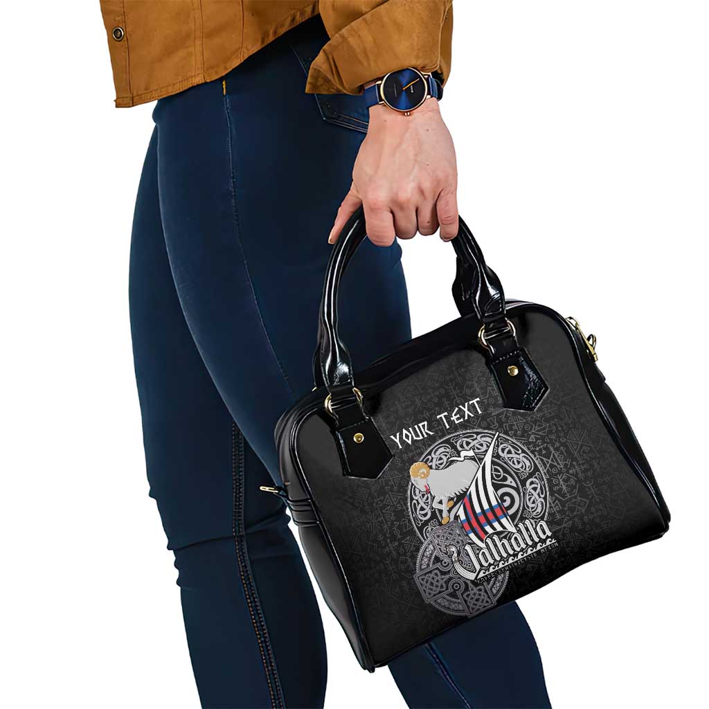 Personalized Viking Faroe Islands Shoulder Handbag Valhalla Viking Pattern LT18