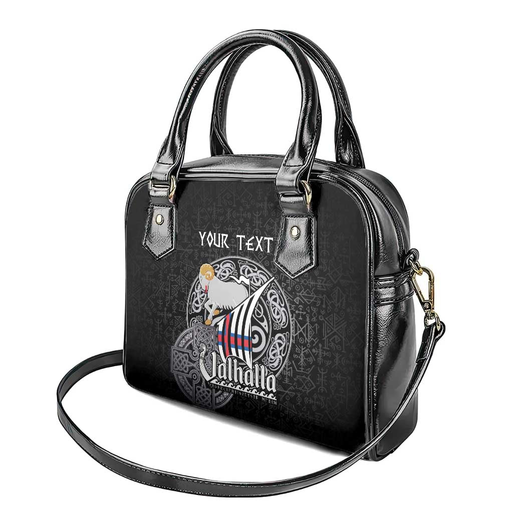 Personalized Viking Faroe Islands Shoulder Handbag Valhalla Viking Pattern LT18