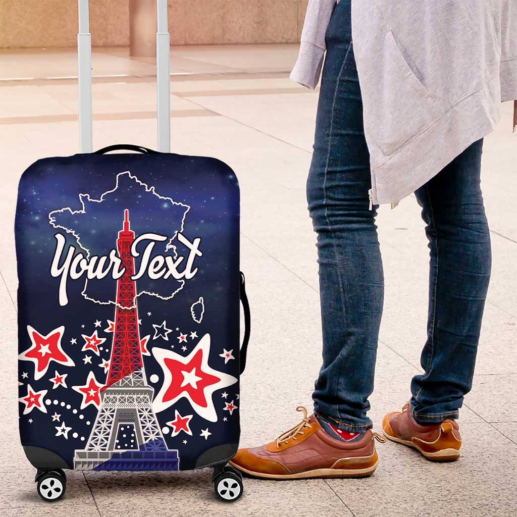 Personalized Happy Bastille Day Luggage Cover Vive la France! LT18