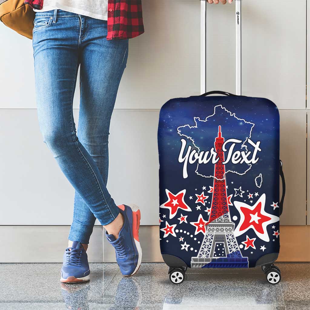 Personalized Happy Bastille Day Luggage Cover Vive la France! LT18