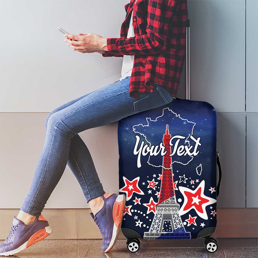 Personalized Happy Bastille Day Luggage Cover Vive la France! LT18