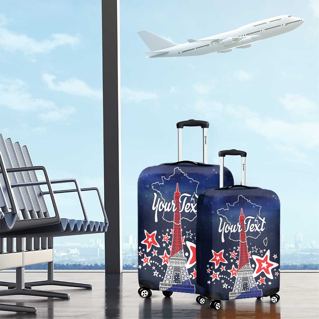 Personalized Happy Bastille Day Luggage Cover Vive la France! LT18