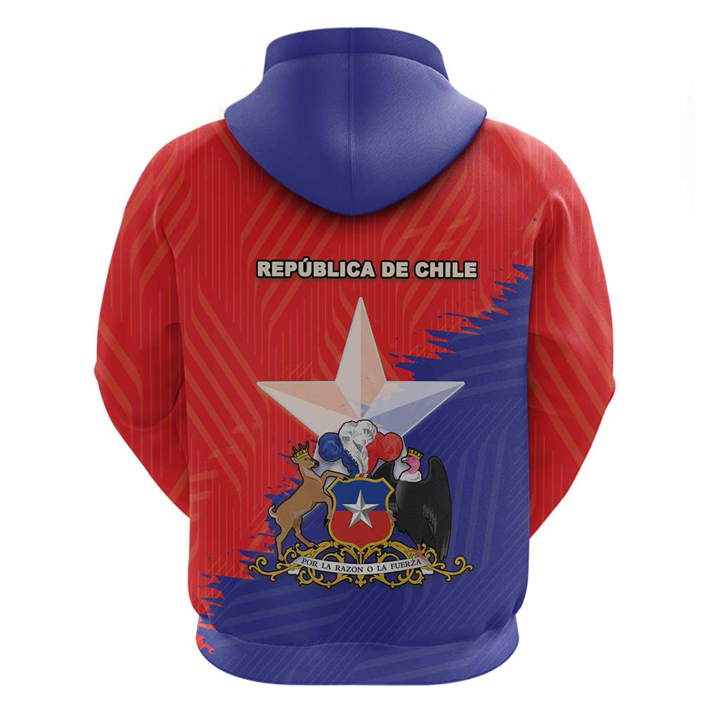 Chile Coat Of Arms Hoodie With Flag Style LT18