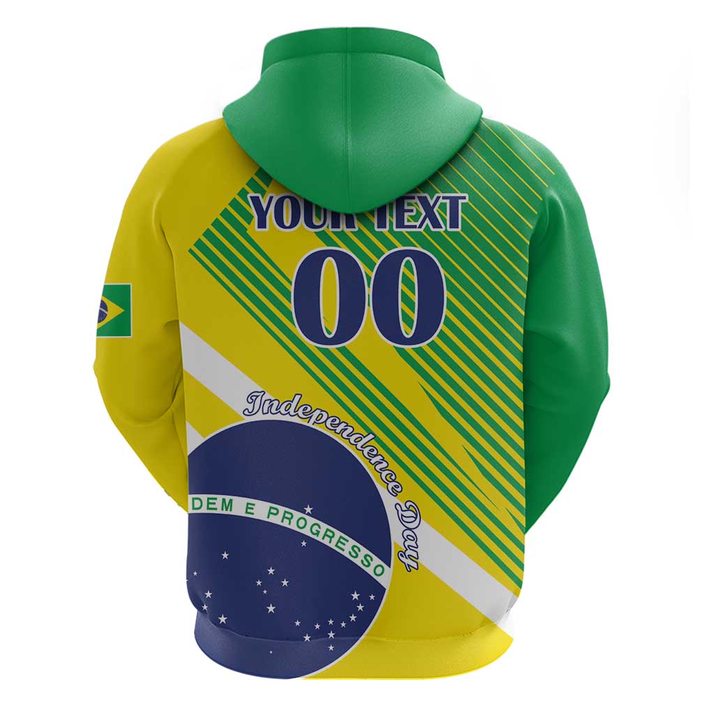 Custom Brazil Independence Day Hoodie Toco Toucan Ordem e Progresso LT18