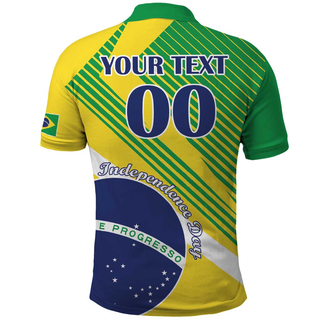 Custom Brazil Independence Day Polo Shirt Toco Toucan Ordem e Progresso LT18