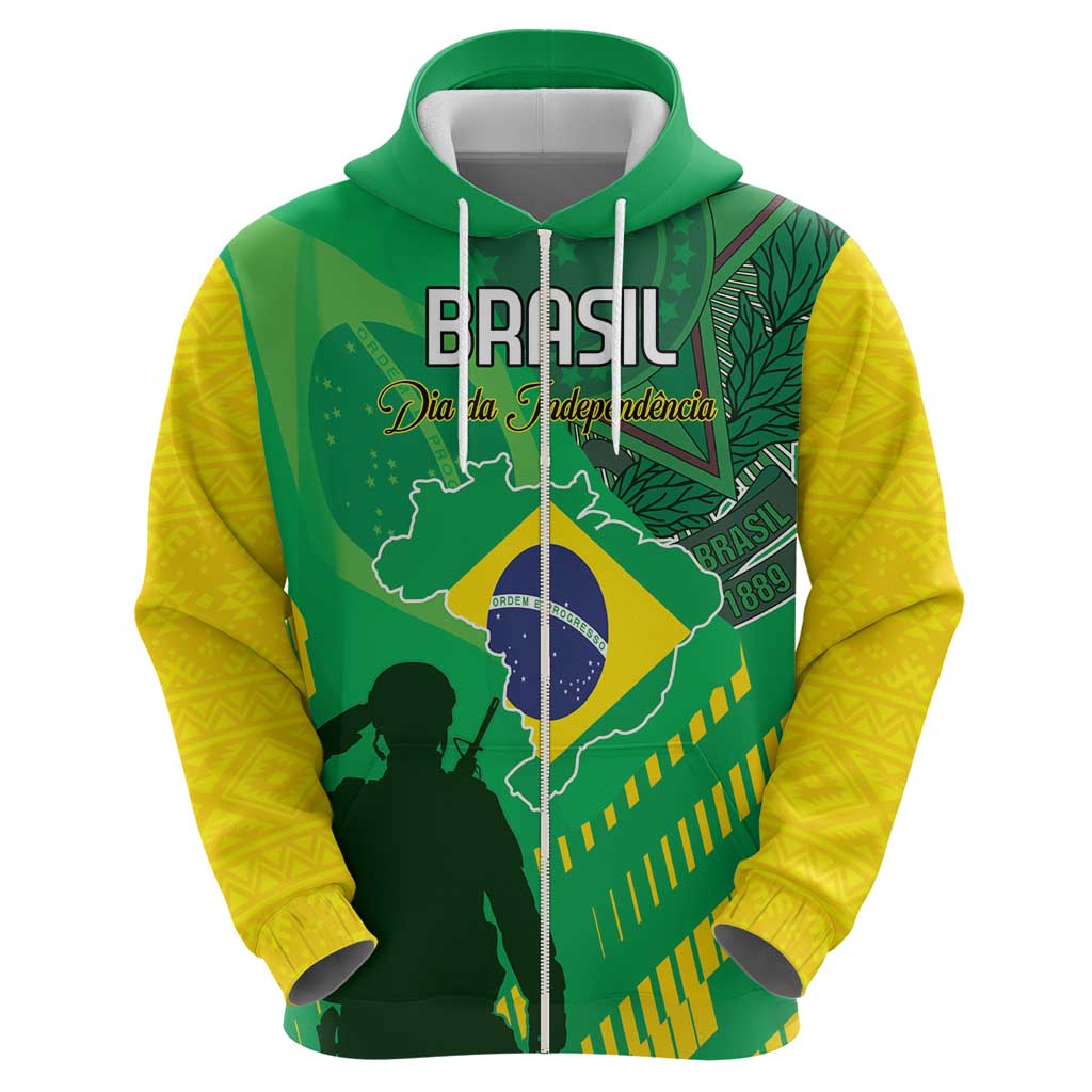 Custom Brazil Happy Independence Day Hoodie Cristo Redentor Flag Style LT18