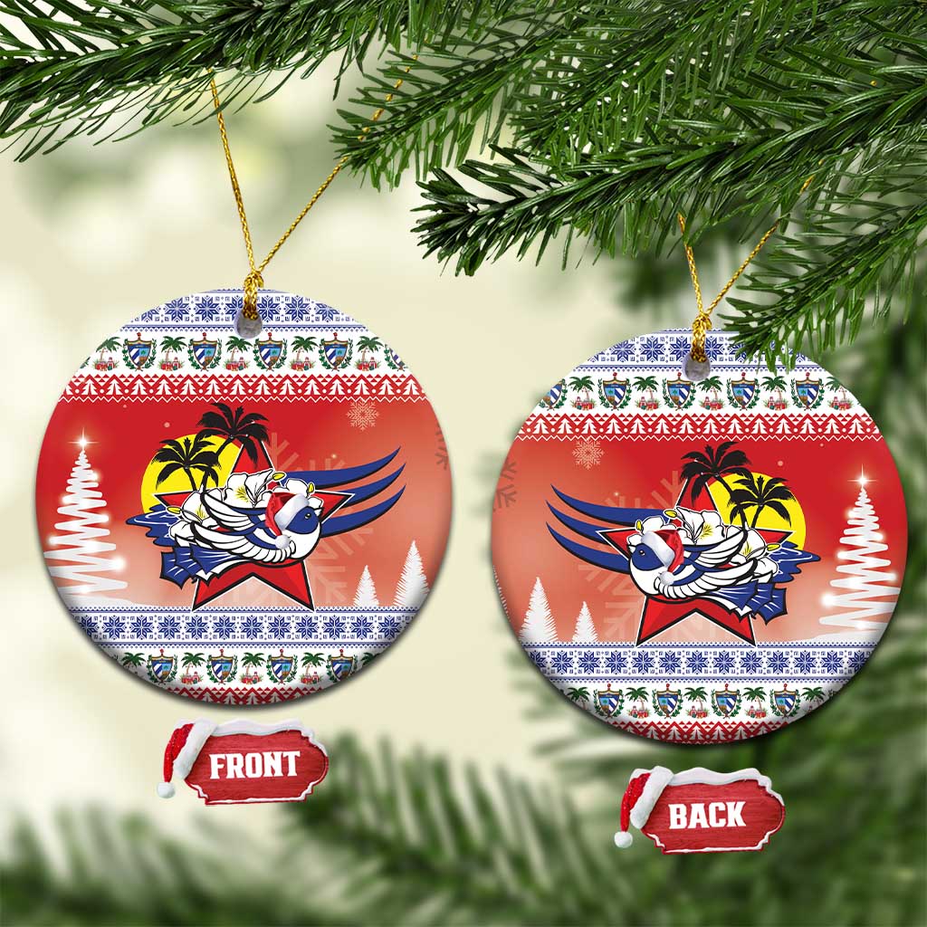 Cuba Cuban Trogon Christmas Ceramic Ornament Patria o Muerte Venceremos LT18