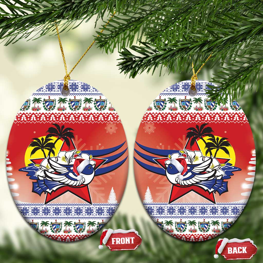 Cuba Cuban Trogon Christmas Ceramic Ornament Patria o Muerte Venceremos LT18