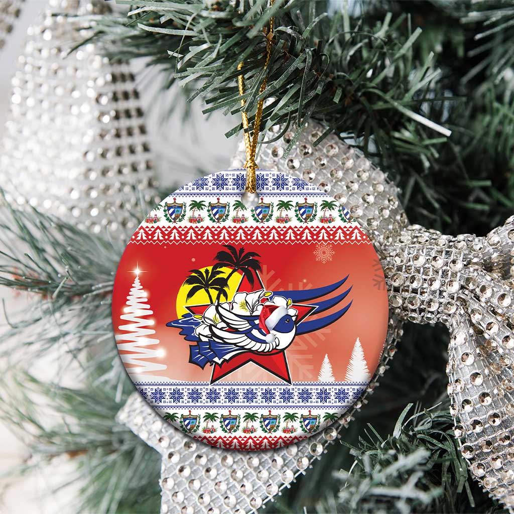 Cuba Cuban Trogon Christmas Ceramic Ornament Patria o Muerte Venceremos LT18