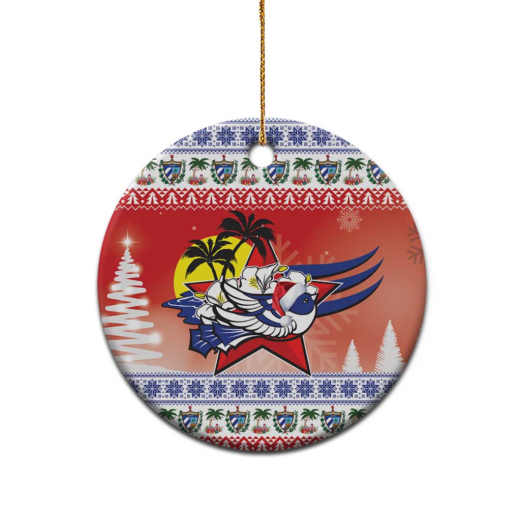 Cuba Cuban Trogon Christmas Ceramic Ornament Patria o Muerte Venceremos LT18