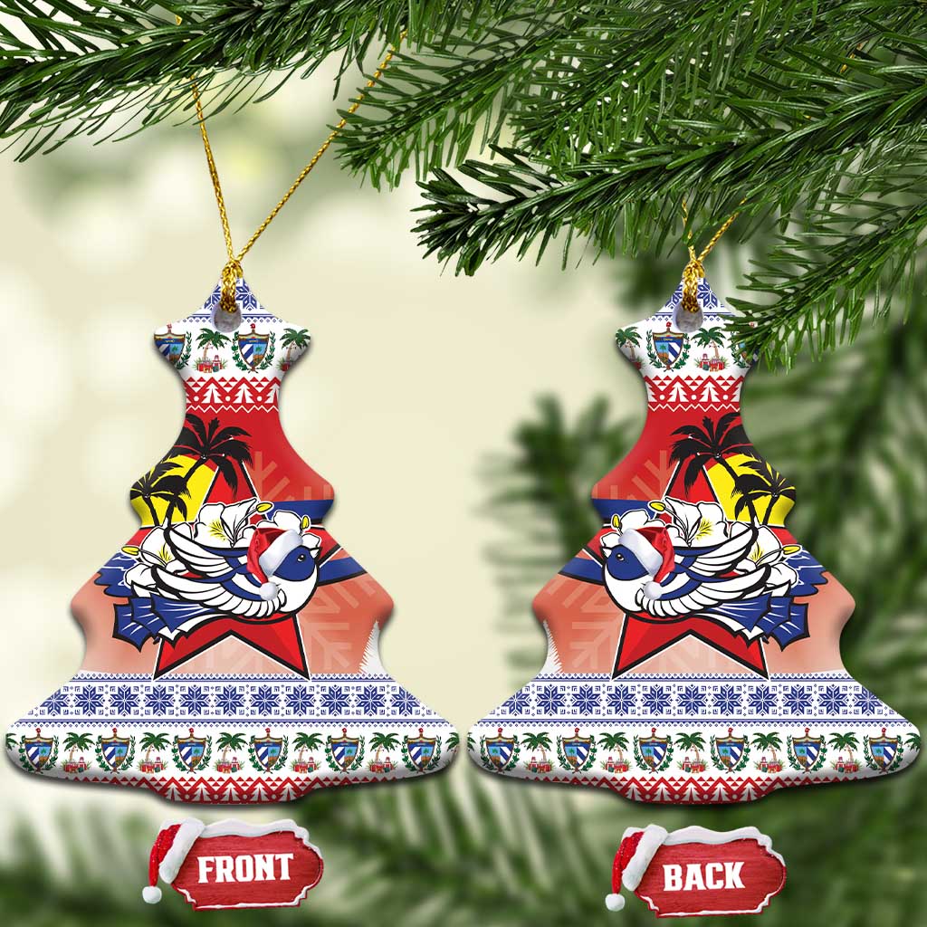 Cuba Cuban Trogon Christmas Ceramic Ornament Patria o Muerte Venceremos LT18