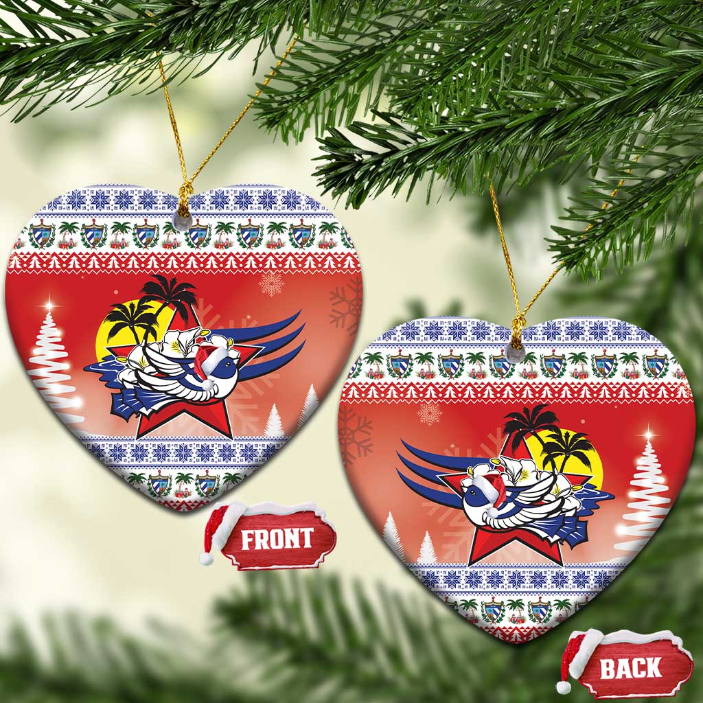 Cuba Cuban Trogon Christmas Ceramic Ornament Patria o Muerte Venceremos LT18