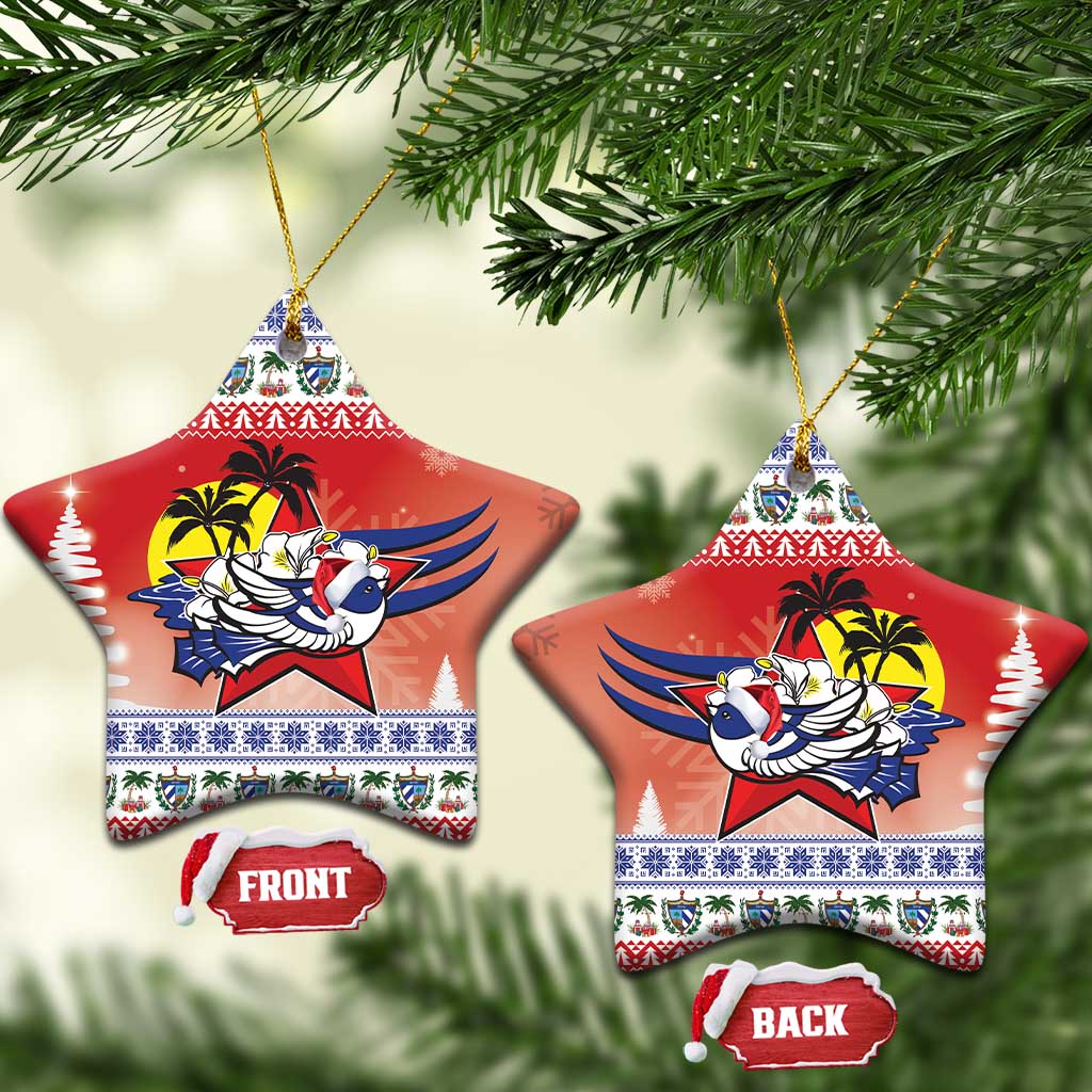 Cuba Cuban Trogon Christmas Ceramic Ornament Patria o Muerte Venceremos LT18