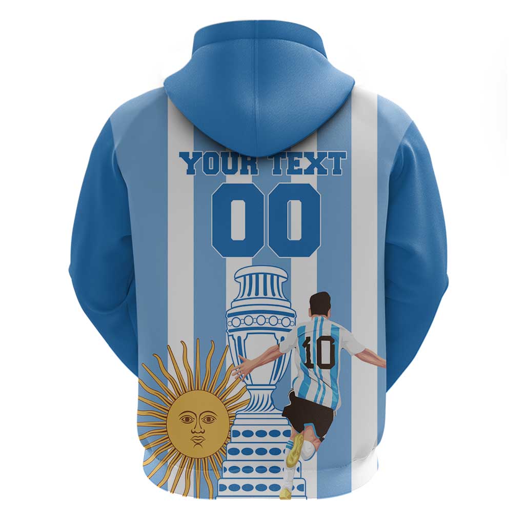Custom Argentina Football Hoodie Go Champions 2024 LT18