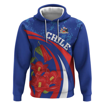 Custom Chile Lapageria Hoodie With Grunge Style LT18