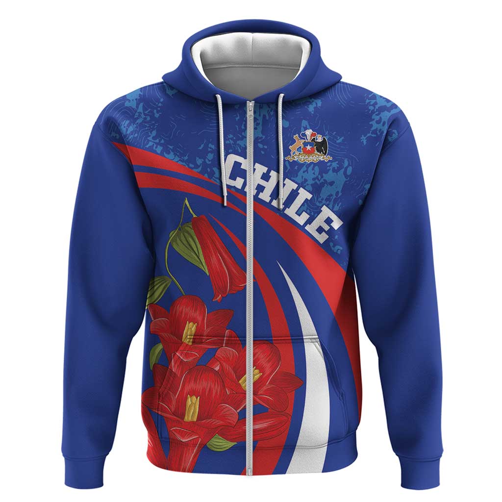 Custom Chile Lapageria Hoodie With Grunge Style LT18