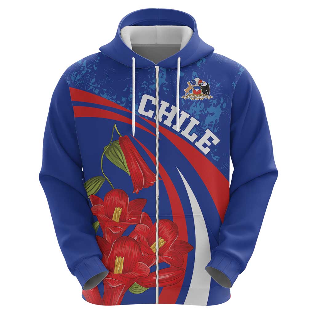 Custom Chile Lapageria Hoodie With Grunge Style LT18