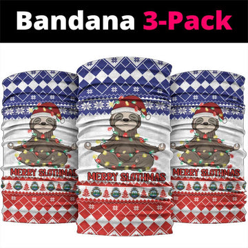 Costa Rica Christmas Neck Gaiter Merry Slothmas LT18