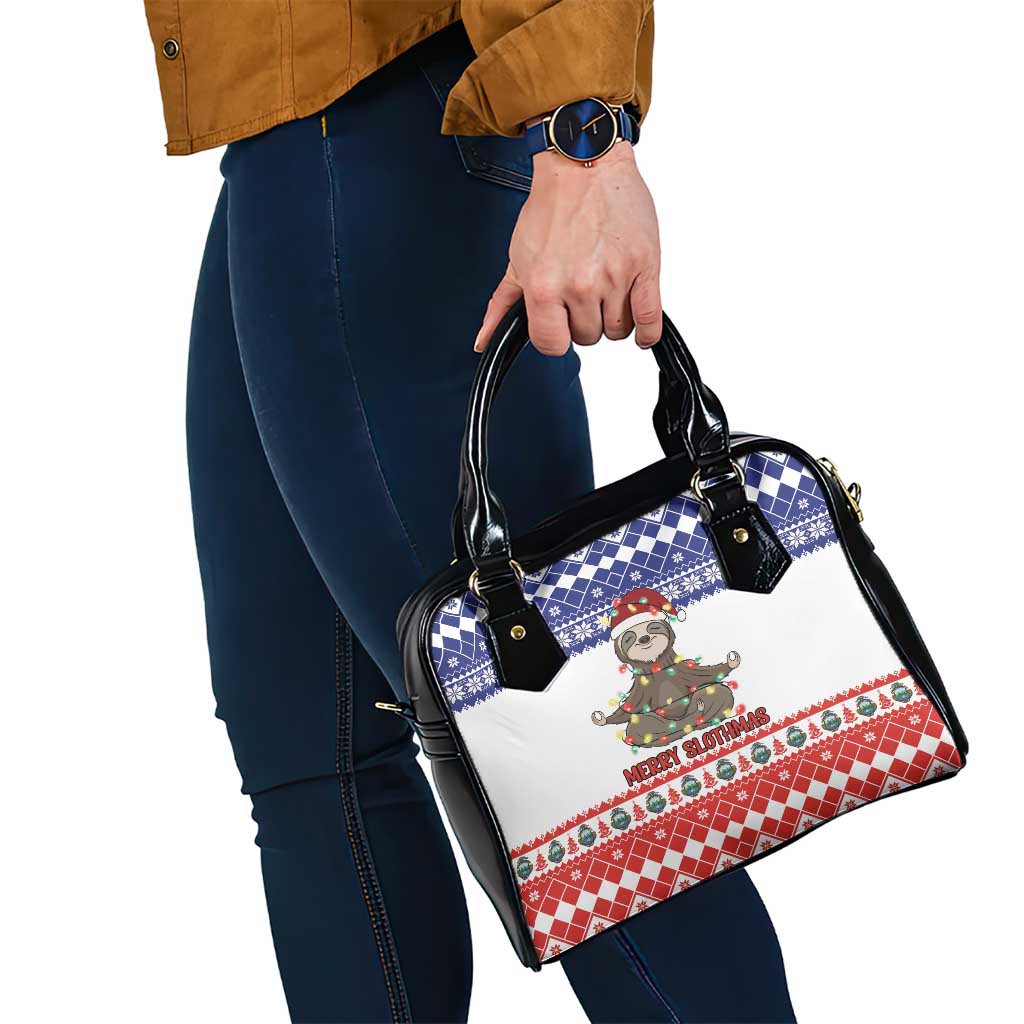 Costa Rica Christmas Shoulder Handbag Merry Slothmas LT18