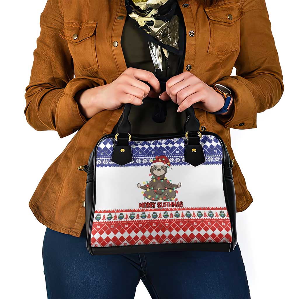 Costa Rica Christmas Shoulder Handbag Merry Slothmas LT18