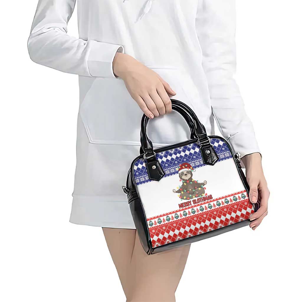 Costa Rica Christmas Shoulder Handbag Merry Slothmas LT18