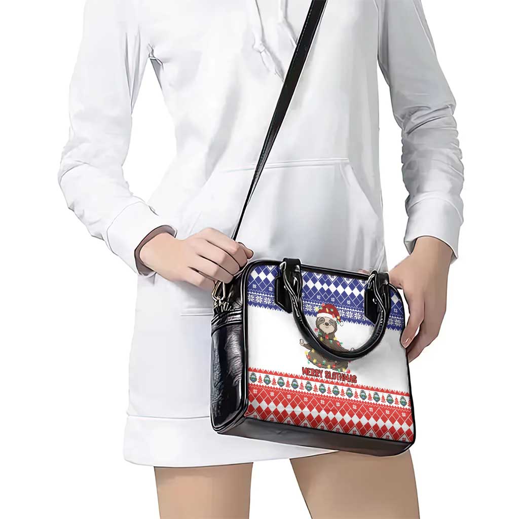 Costa Rica Christmas Shoulder Handbag Merry Slothmas LT18