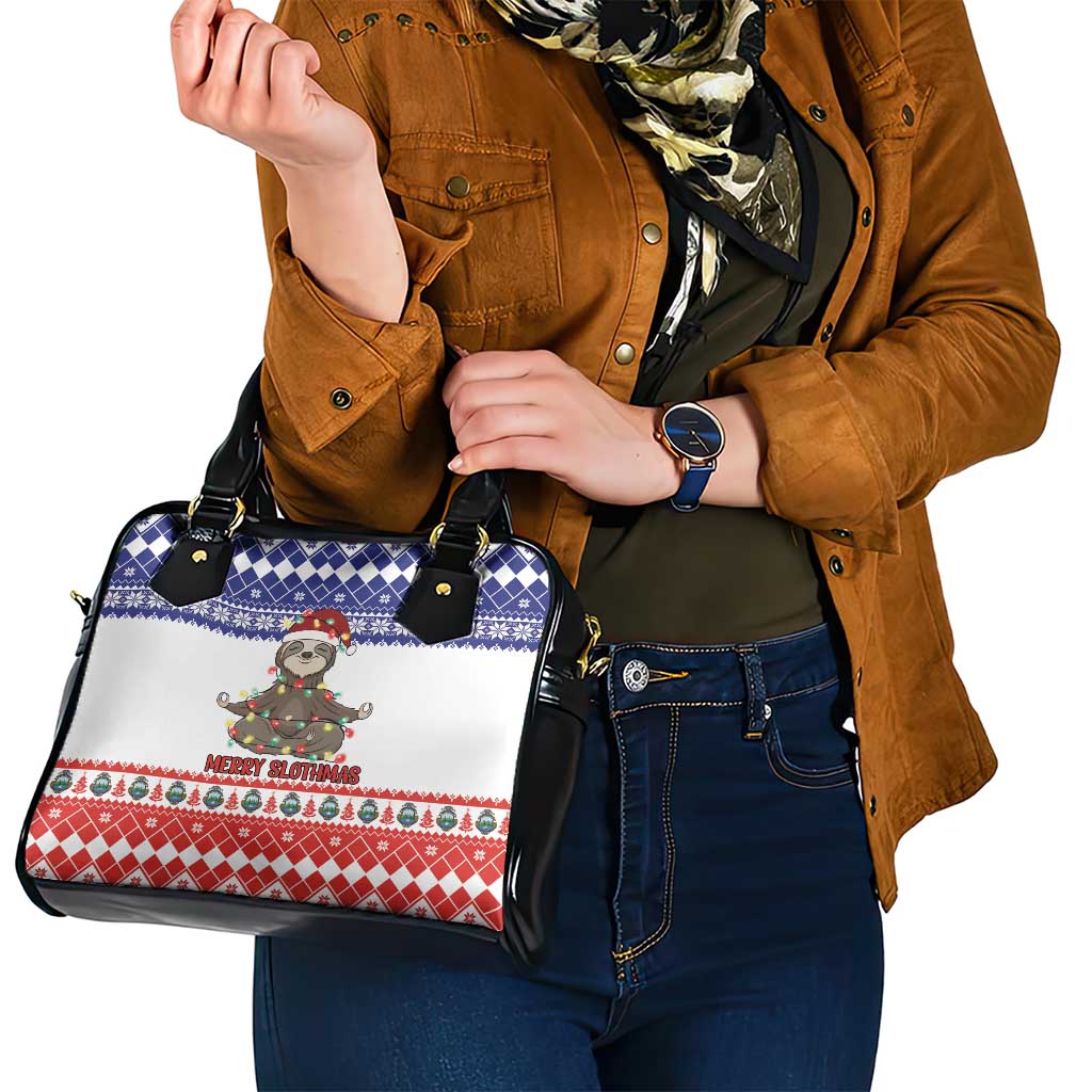 Costa Rica Christmas Shoulder Handbag Merry Slothmas LT18