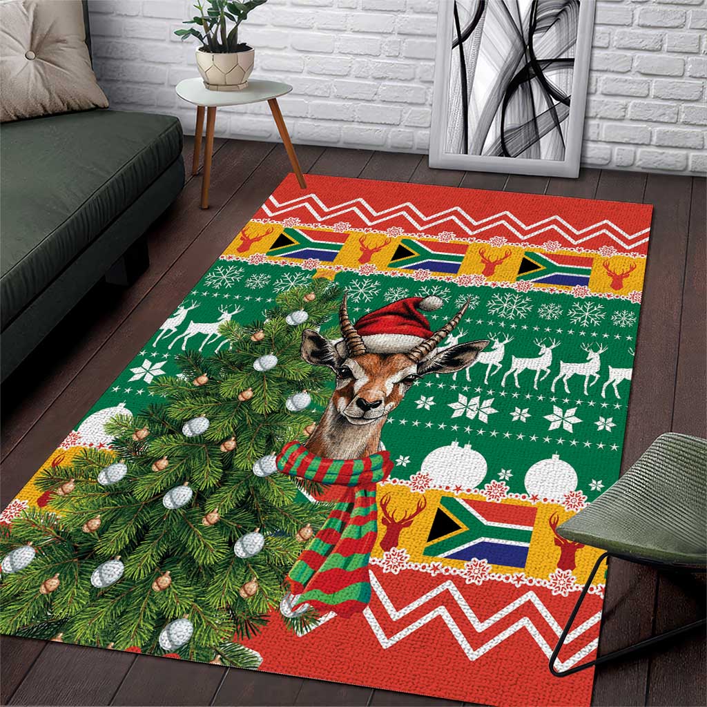 South Africa Springbok Area Rug Christmas Tree - Lightning Art LT18