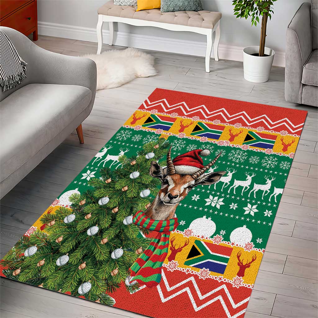 South Africa Springbok Area Rug Christmas Tree - Lightning Art LT18