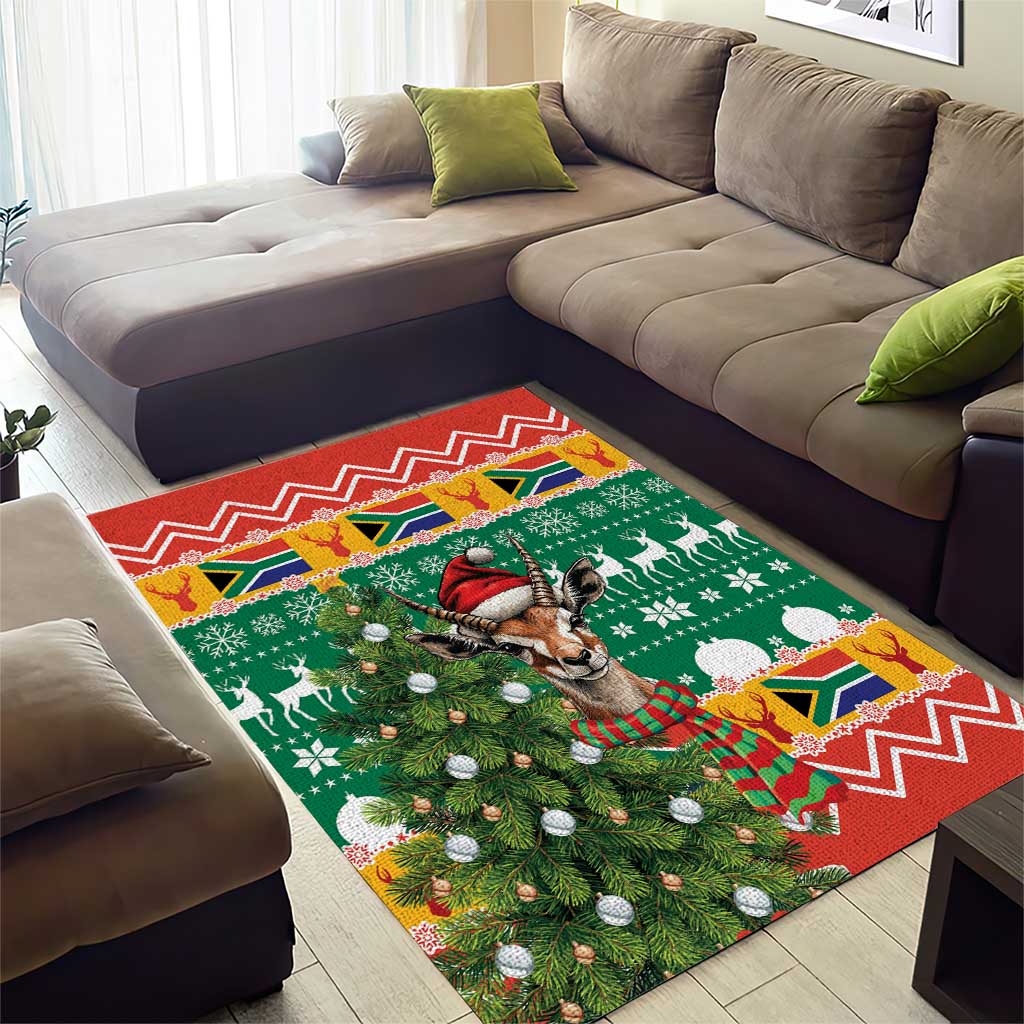 South Africa Springbok Area Rug Christmas Tree - Lightning Art LT18