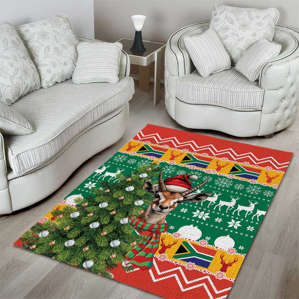 South Africa Springbok Area Rug Christmas Tree - Lightning Art LT18