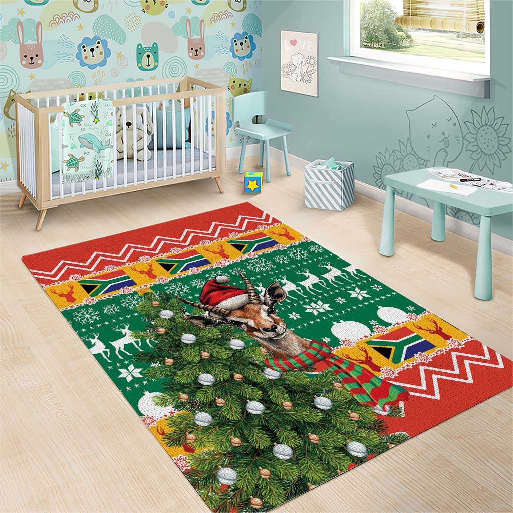 South Africa Springbok Area Rug Christmas Tree - Lightning Art LT18
