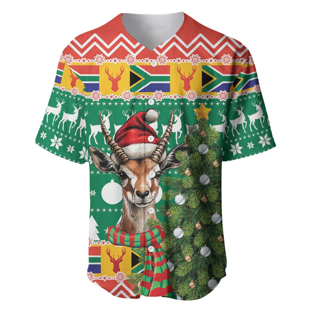 South Africa Springbok Baseball Jersey Christmas Tree - Lightning Art LT18