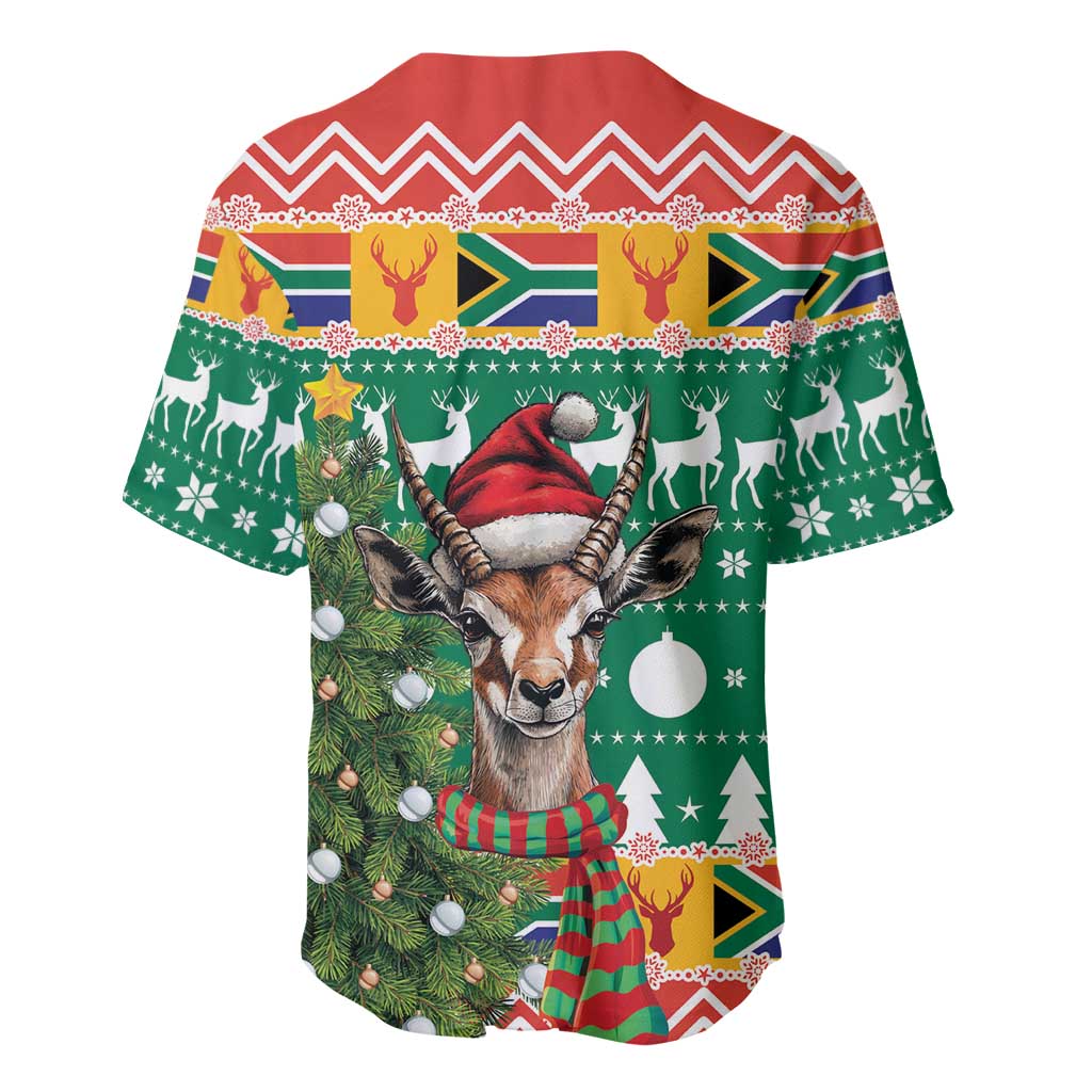 South Africa Springbok Baseball Jersey Christmas Tree - Lightning Art LT18
