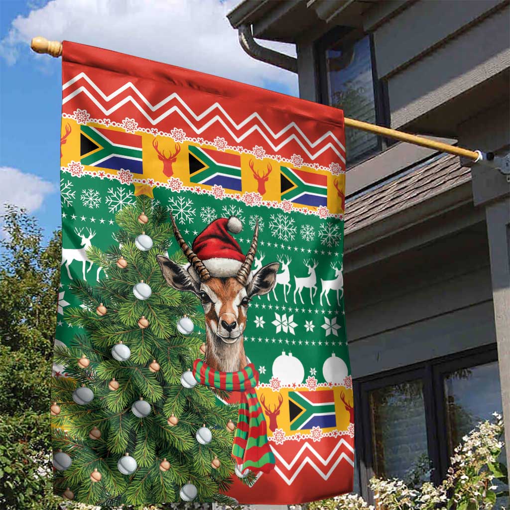 South Africa Springbok Garden Flag Christmas Tree - Lightning Art LT18