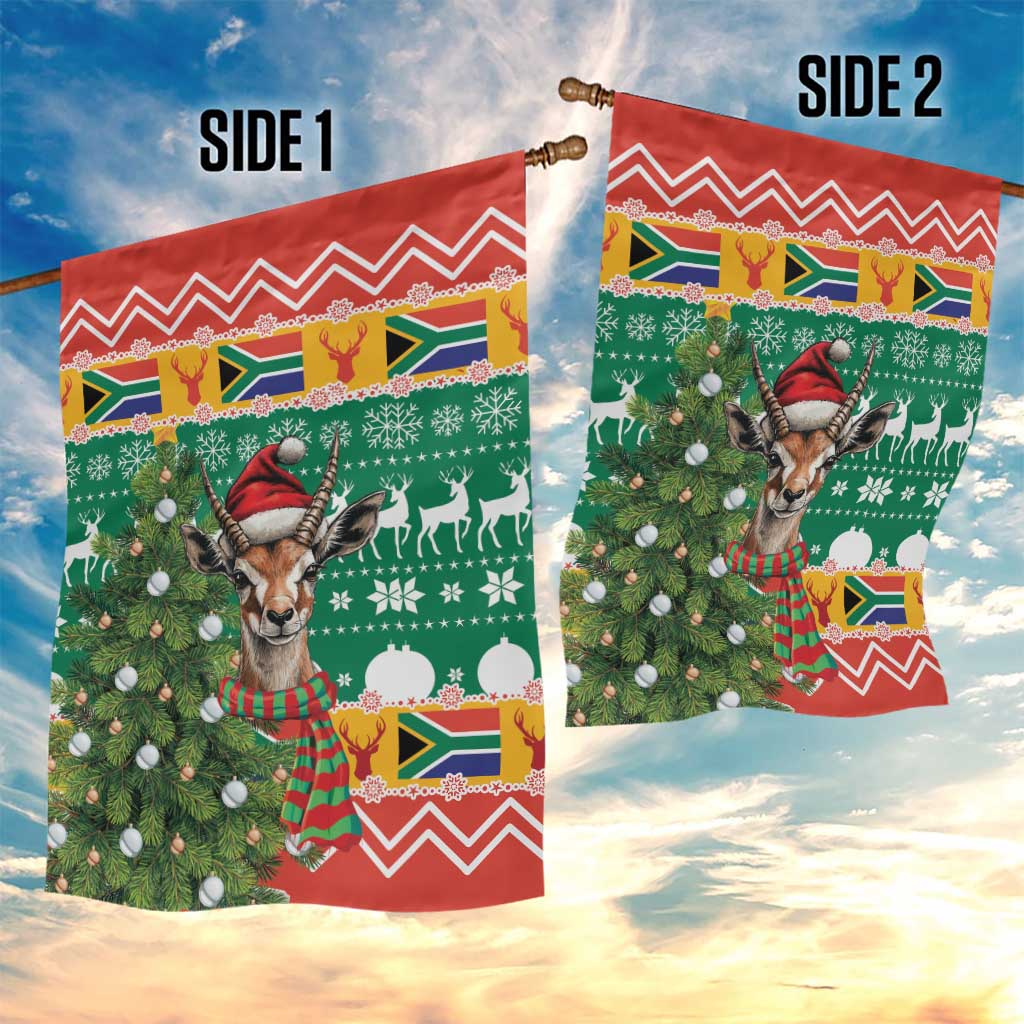 South Africa Springbok Garden Flag Christmas Tree - Lightning Art LT18